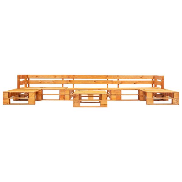 vidaXL 6-osaline kaubaalustest aiam&ouml;&ouml;bel, puit, meekarva