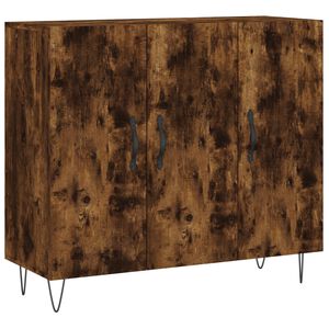 vidaXL puhvetkapp, suitsutatud tamm, 90 x 34 x 80 cm, tehispuit