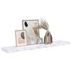 vidaXL Seinariiul Valge Marmor 120 x 23,5 x 4 cm Tehispuit