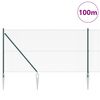 vidaXL Aiapost Roheline 100 x 1 m (16 x 16 mm silmus) Terased ja PVC