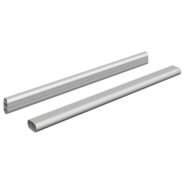 vidaXL Kapi vars 2 pcs H&otilde;bedane 764 x 15 x 29 mm Alumiiniumisulamist