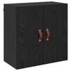 vidaXL Seinekapp 60 x 31 x 60 cm Tehispuit Must tamm