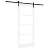 vidaXL Libisev uks ORKDAL Valge 93 x 211 cm Soe m&auml;nnipuit ja klaas