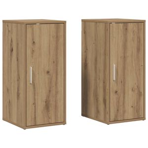 vidaXL kingakapid 2 tk Artisan Oak 32x35x70 cm Engineered Wood