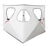 vidaXL Jaht Telk Valge Mustate 145 x 145 x 150 cm Pol&uuml;ester ja teras