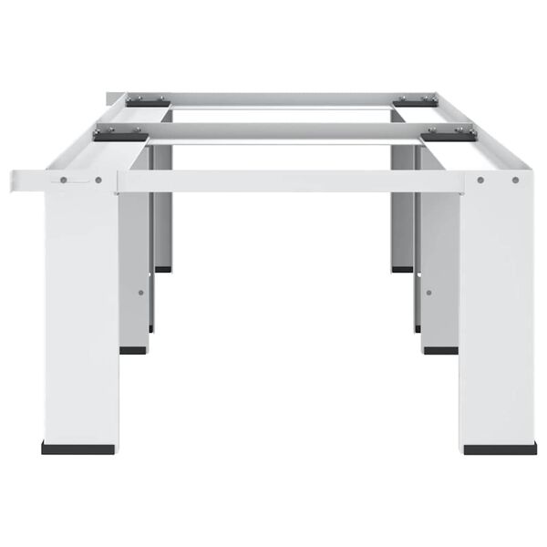 vidaXL topelt pesumasina ja kuivati alus, valge