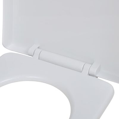 vidaXL vaikselt sulguvate kaantega prill-lauad, 2 tk, plast, valge
