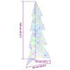 vidaXL J&otilde;ulupuu koos 100 LED-iga Mitmev&auml;rviline 120 cm Akr&uuml;&uuml;l
