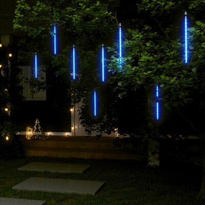 vidaXL meteoorvalgusti, 8 tk, 30 cm, sinine, 192 LEDi, tuppa/õue