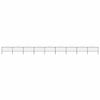 vidaXL aiapiire odaotsaga, terasest, 1603,5 x 150 cm, must