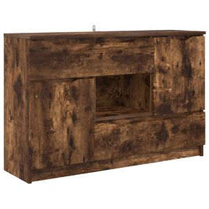 vidaXL K&otilde;ide sahtliga Suitsetatud tamm 100 x 30 x 65,6 Tehispuit