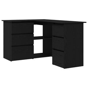 vidaXL Laud Must tamm Tehispuit 145 x 100 x 76 cm