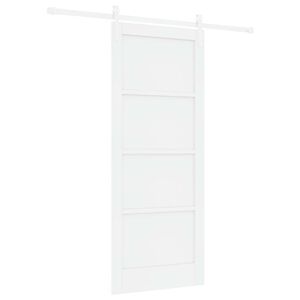 vidaXL Libisev uks Valge 83 x 202 cm Toekas m&auml;nnipuit