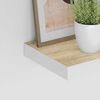 vidaXL seinariiulid, 4 tk, tamm ja valge, 50 x 23 x 3,8 cm MDF