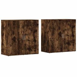 vidaXL puhvetkapid 2 tk, suitsutatud tamm, 79 x 38 x 80 cm, tehispuit