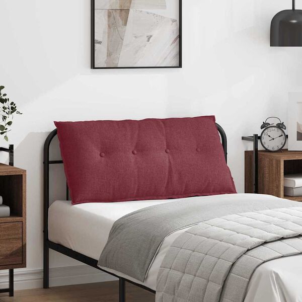 vidaXL Seljatugi padi Veinpunane 100 x 19 x 50 cm kangas