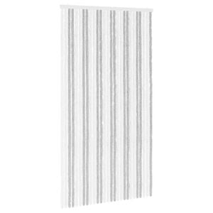 vidaXL S&auml;&auml;sev&otilde;rk Chenille Helehall ja valge 118 x 220 cm 100% PP