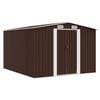 vidaXL aiakuur 257 x 298 x 178 cm metallist, pruun
