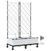 vidaXL Aiakonteiner Kastmise ja Ratastega 2 tk Valge 80 x 40 x 132 cm