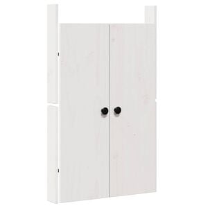 vidaXL K&ouml;&ouml;k uks MEPPEL Valge 50 x 9 x 82 cm M&auml;nnipuit