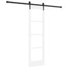vidaXL Libisev uks ORKDAL Valge 61 x 198,5 cm Soe m&auml;nnipuit ja klaas