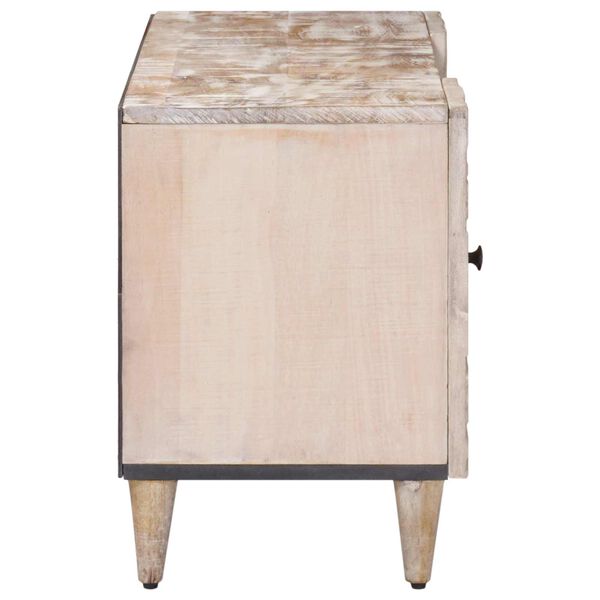 vidaXL Telerikapp Valge 105 x 33,5 x 46 cm Tugev mango puu