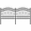 vidaXL aiapiire KAMPEN odaotsaga, must, 240 x 100 cm, teras