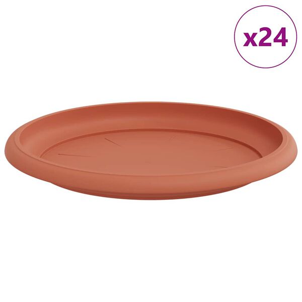 vidaXL Ringikujuline Lilletaldrik 24 pcs Kohviroosa &Oslash; 14 x 2 cm