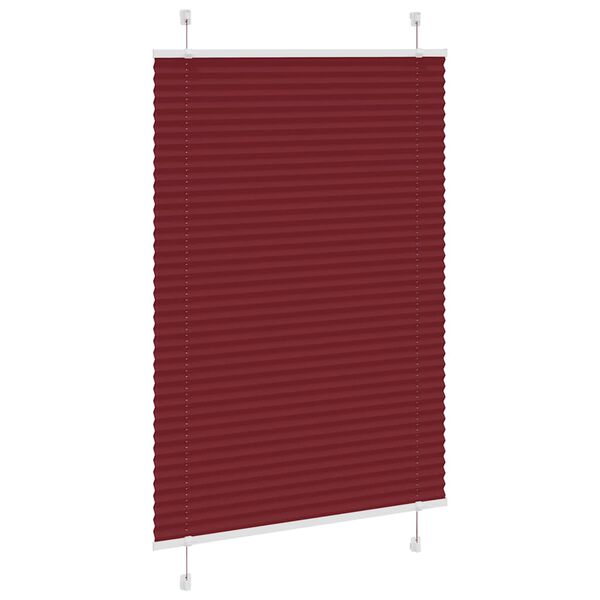 vidaXL plisseeritud ruloo Bordeaux punane 100x150 cm Kanga laius