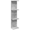 vidaXL Seinariiul Betoonhall 25 x 15 x 100 cm Tehispuit
