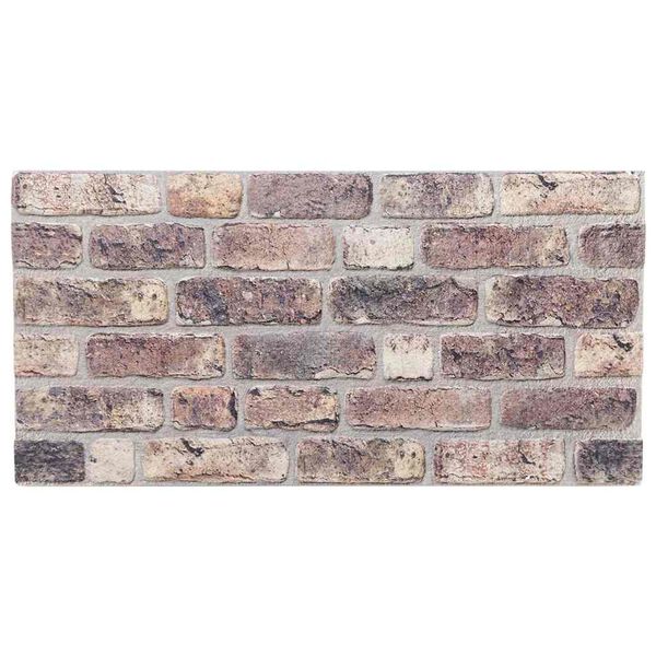 vidaXL 3D seinapaneelid 10 tk, tumepruun, 100 x 50 cm, EPS