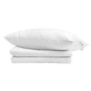 vidaXL Suvised teki padjaga 2 pcs Valge Down Feather