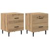 vidaXL &Ouml;&ouml;lambi kapp 2 pcs K&auml;sit&ouml;&ouml;puu 40 x 35 x 47,5 cm Tehispuit