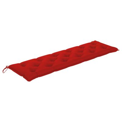 vidaXL aiapingi istmepadi, punane, 180 x 50 x 7 cm, kangas
