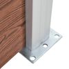 vidaXL WPC aiakomplekt, 1 ruut + 1 kaldus, 273 x 186 cm pruun