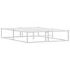 vidaXL Voodiraam ilma Madratsita Valge 140x200 cm Metallist