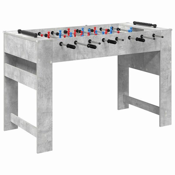 vidaXL Foosball laud BetoonHall 125 x 60,5 x 80 cm Tehispuit