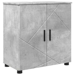 vidaXL Vannitoa kapp Betoonhall 61 x 35 x 64 cm Tehispuit & Metall