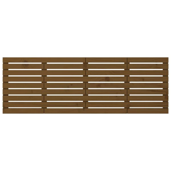 vidaXL seinale kinnitatav voodipeats, meepruun, 206x3x63 cm, m&auml;nnipuit