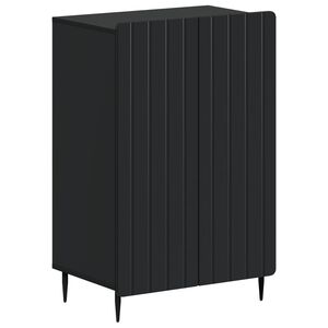 vidaXL Kinga kapp ZWOLLE 59,5 x 39,5 x 91,5 cm Tehispuit Must