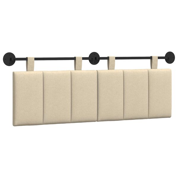 vidaXL Rippuv Peatoe Seinale kinnitatav cream 150 x 55 x 5 cm kangas