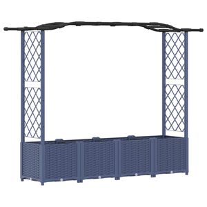 vidaXL T&otilde;stetud Padi Kase ja Katusega Hall 204 x 40 x 138 cm PP