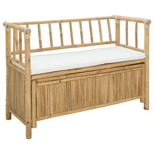 vidaXL Aia ladustamispink 110 x 47 x 80 cm Bambus Neutraalne Ristk&uuml;lik