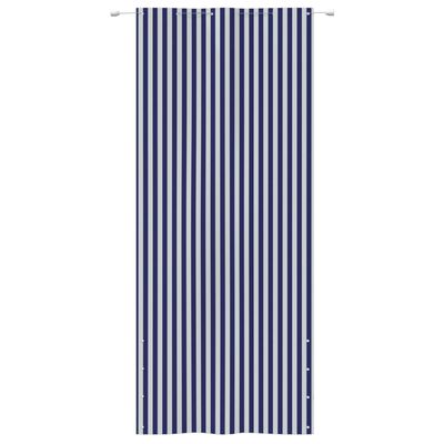 vidaXL rõdusirm, sinine ja valge, 120 x 240 cm, Oxfordi kangas