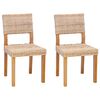 vidaXL S&ouml;&ouml;gitool 2 tk Kubu rattan Neutraalne 46 x 55 x 84 cm