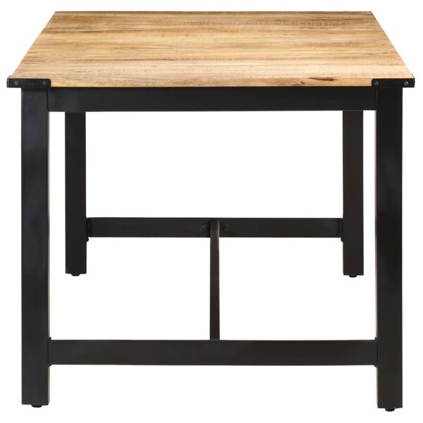 vidaXL söögilaud, 180 x 90 x 76 cm, töötlemata mangopuit