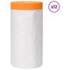 vidaXL Tolmuplaat kleeplindiga 12 pcs L&auml;bipaistev 110 x 3300 cm HDPE