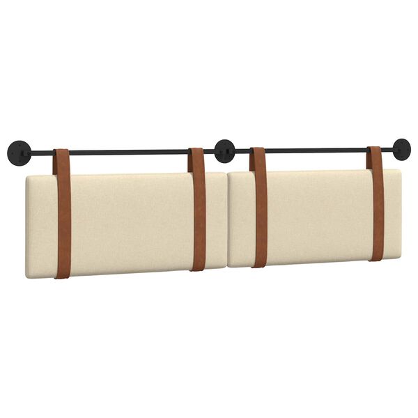 vidaXL Rippuv Peatoe &Uuml;ksv&auml;rviline cream 170 x 55 x 5 cm Antiik PU