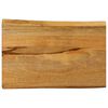 vidaXL lauaplaat, 70 x 40 x 3,8 cm, naturaalsete servadega, mangopuit