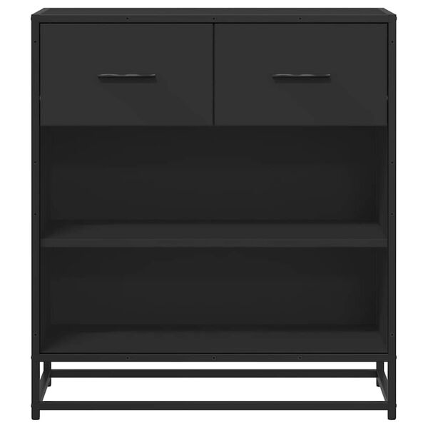 vidaXL puhvetkapp, must, 68x35x76 cm, tehispuit